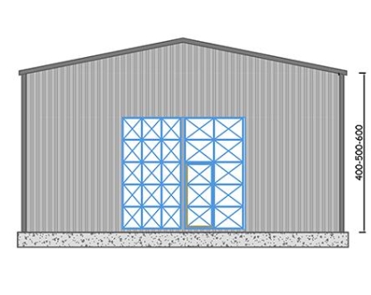 100m² Çelik Hangar Binası 