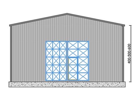 100m² Çelik Hangar Binası 