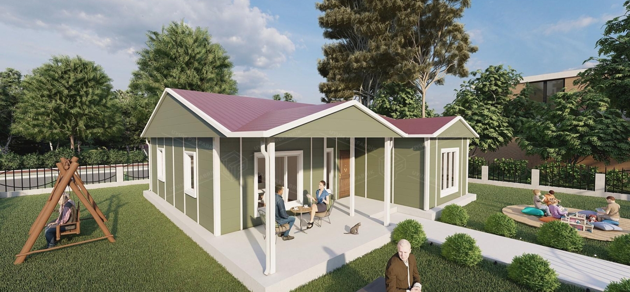 100m² Single Storey Prefabricated Houses