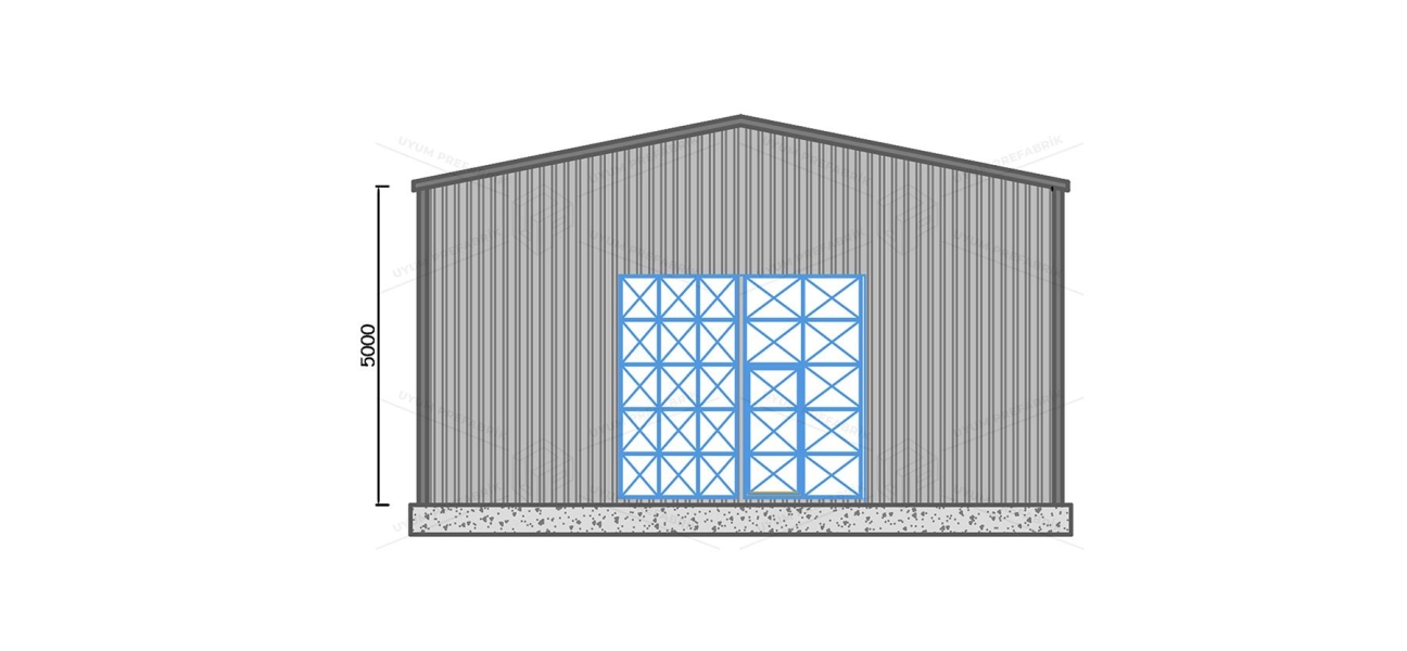 100m² Steel Hangar Building
