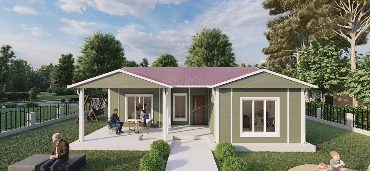 100m² Sümela Single-Storey Prefabricated House