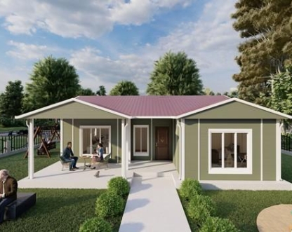 100m² Tek Katlı Prefabrik Konut