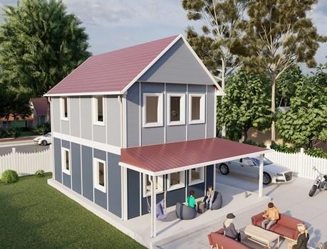 101m² Serindere Two-Storey Prefabricated House