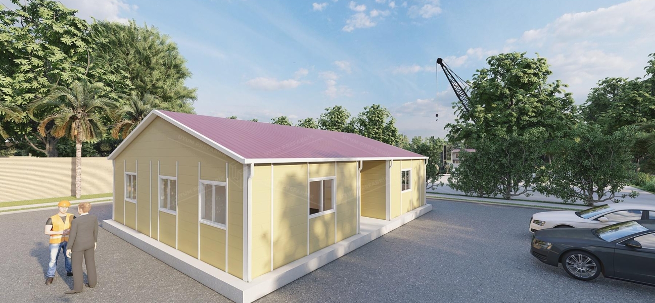 102m² Prefabrik Ofis Binası