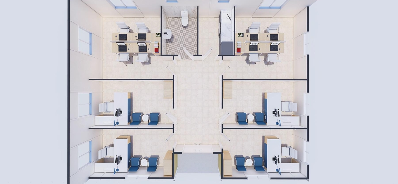 102m² Prefabrik Ofis Binası