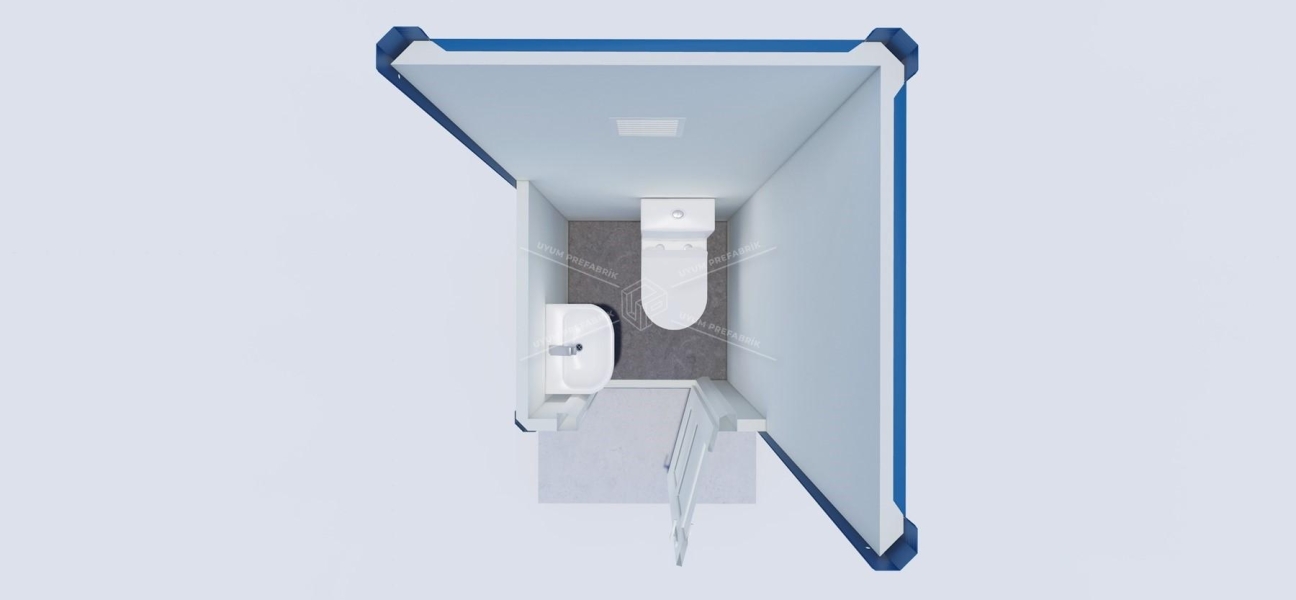 110 x 110 Panel Kabin WC-Duş 