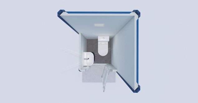 110 x 110 Panel Kabin WC-Duş 