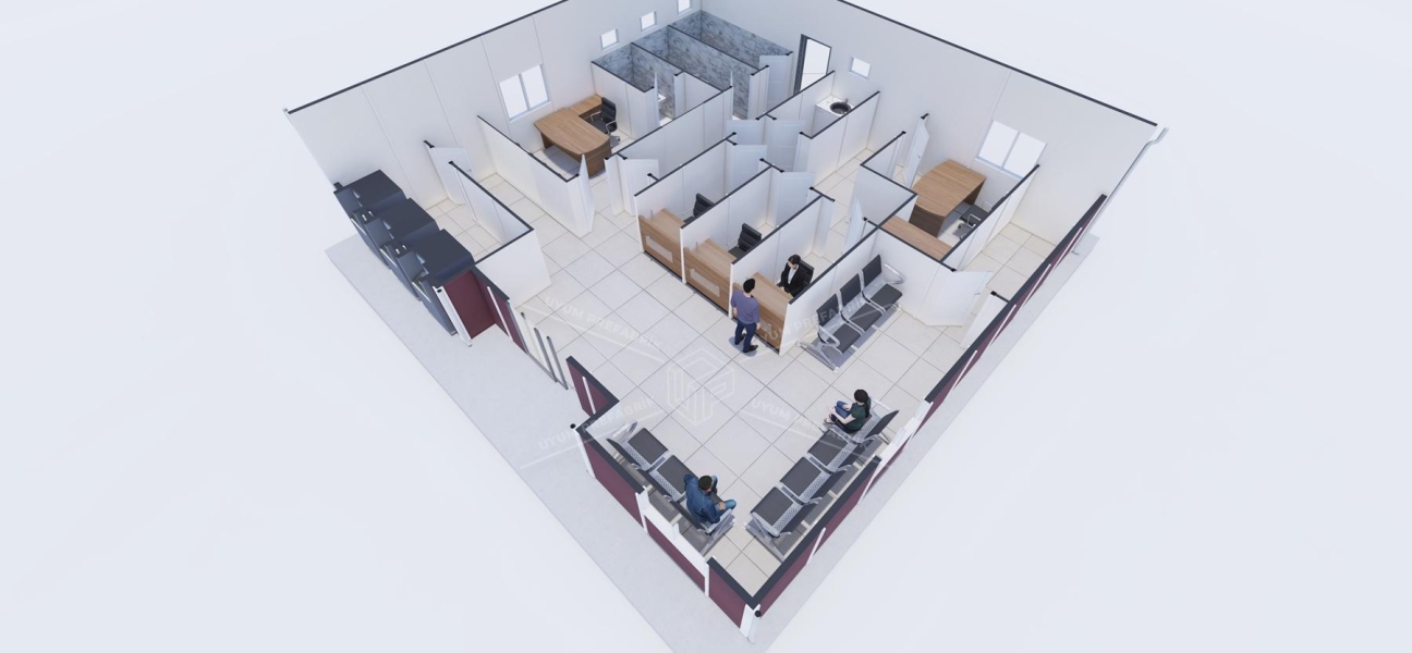 110m² Prefabricated Bank Building