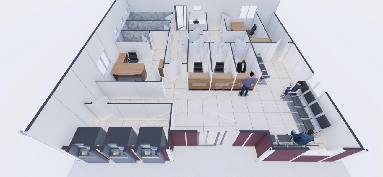 110m² Prefabricated Bank Building