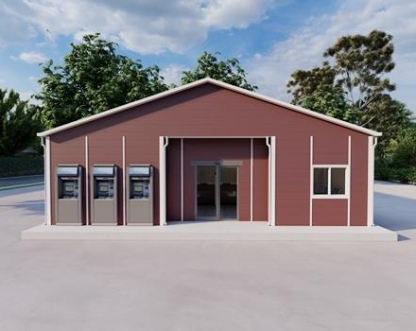 110m² Tek Katlı Prefabrik Banka Binası 