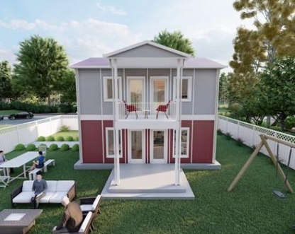 114m² Seka İki Katlı Prefabrik Ev