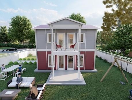 114m² Seka İki Katlı Prefabrik Ev