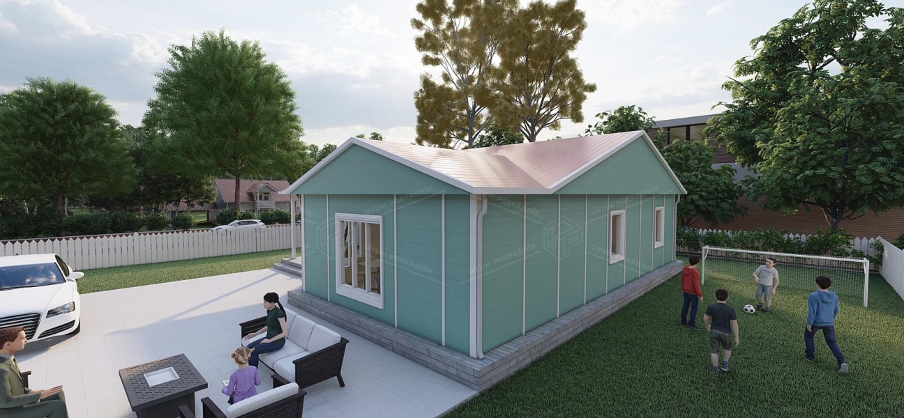 114m² Tek Katlı Prefabrik Konut