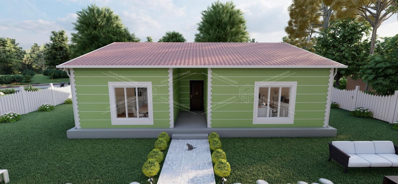 115m² Aksu Single-Story Steel Building