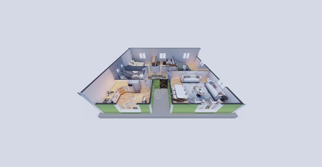 115m² Aksu Single-Story Steel Building