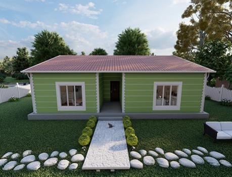 115m² Aksu Single-Story Steel Building