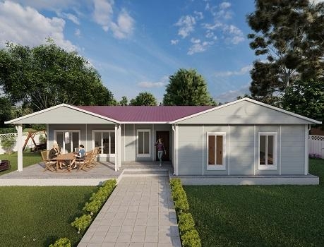 123m² Tek Katlı Prefabrik Ev 