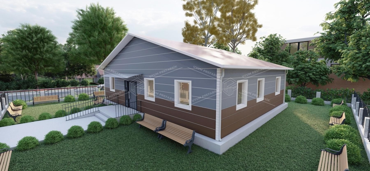 125m² ASM Single-Story Steel Building 