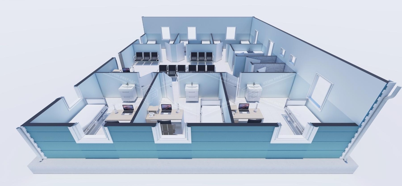 125m² ASM Single-Story Steel Building 
