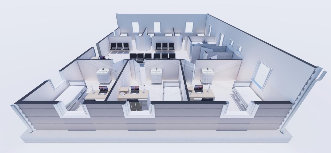 125m² ASM Single-Story Steel Building 