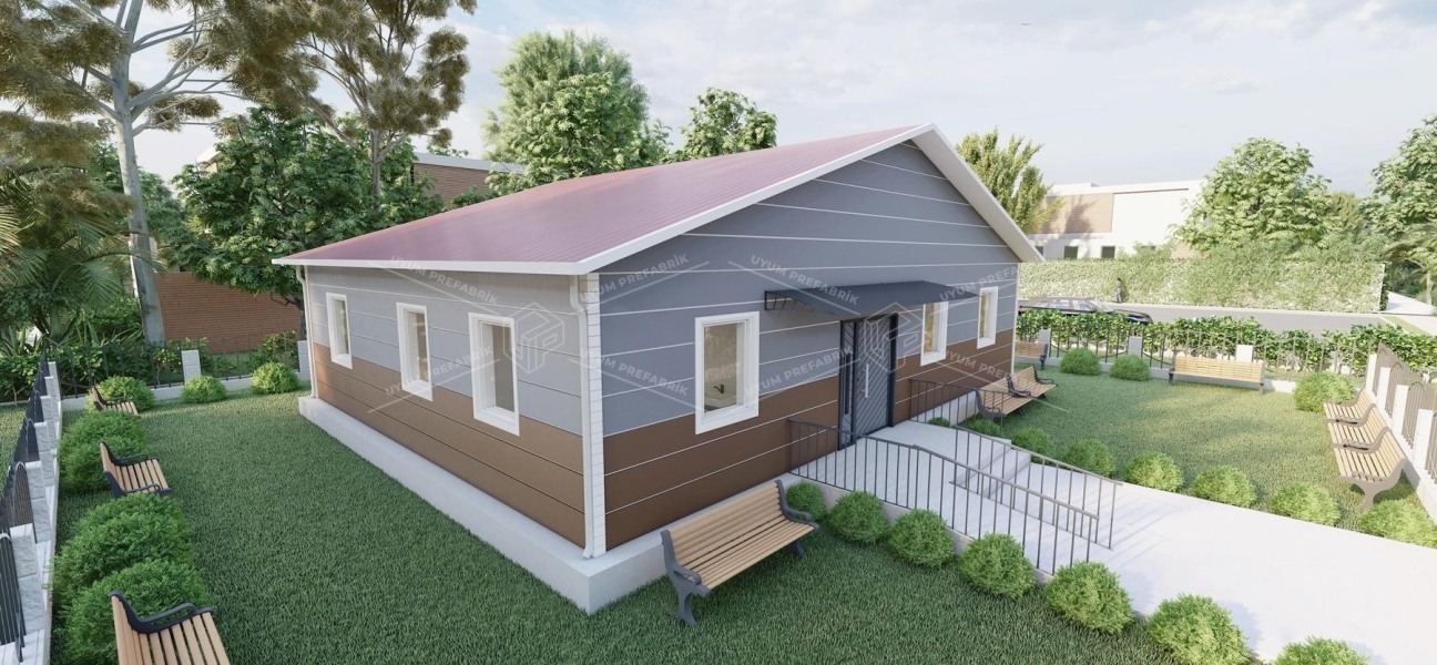 125m² ASM Single-Story Steel Building 