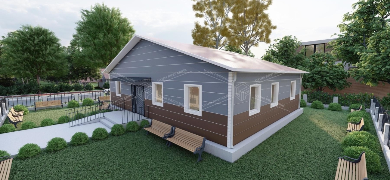 125m² ASM Single-Story Steel Building 