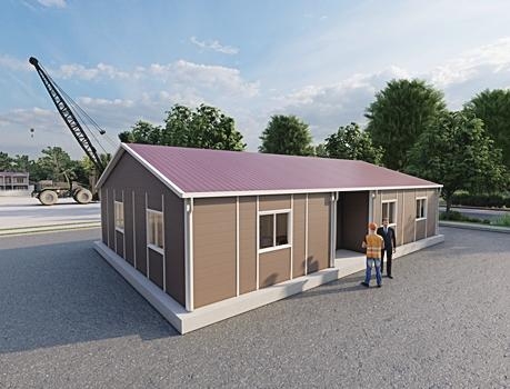 125m² Prefabricated Office Building