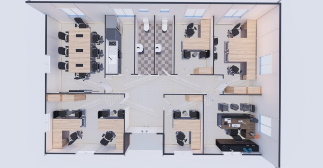125m² Prefabrik Ofis Binası