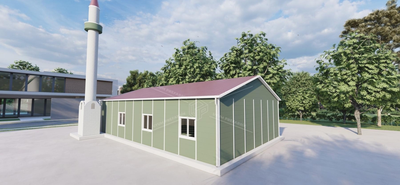 125m² Single-Storey Prefabricated Mosque Building
