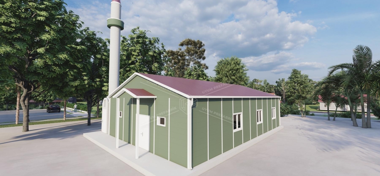 125m² Single-Storey Prefabricated Mosque Building