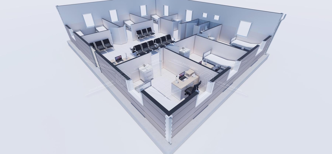 125m² Tek Katlı Çelik ASM Binası