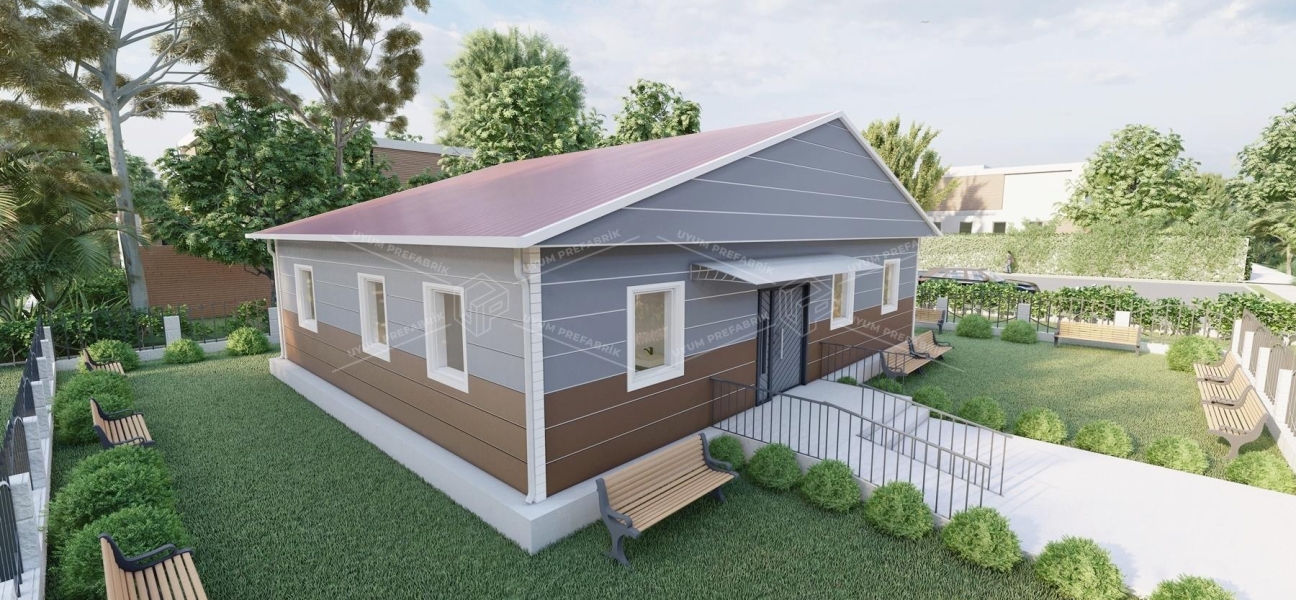 125m² Tek Katlı Çelik ASM Binası