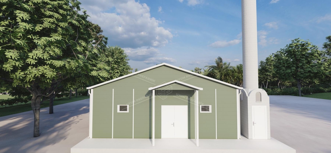 125m² Tek Katlı Prefabrik Mescit Binası 