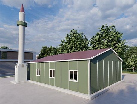 125m² Tek Katlı Prefabrik Mescit Binası 