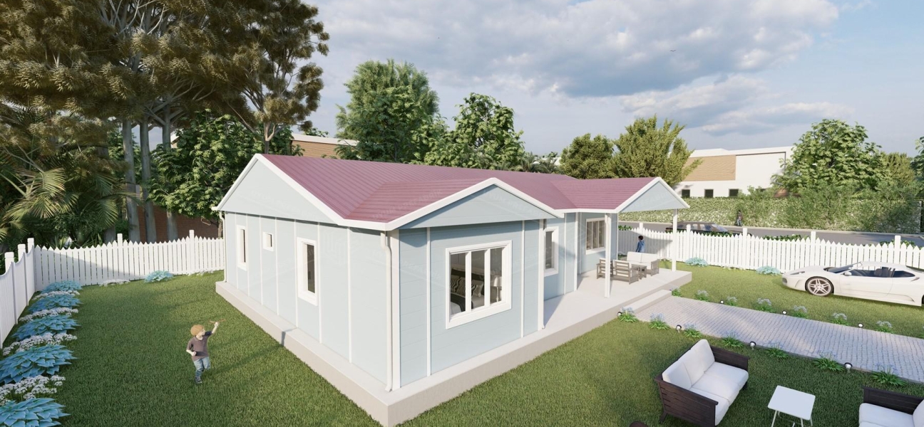 126m² Efes Tek Katlı Prefabrik Ev 