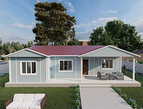 126m² Efes Tek Katlı Prefabrik Ev 