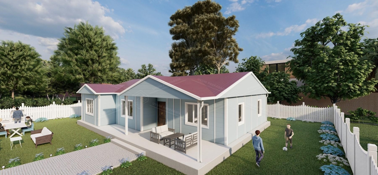 126m² Tek Katlı Prefabrik Konut