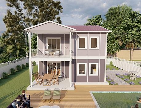 128m² Pamukkale İki Katlı Prefabrik Ev