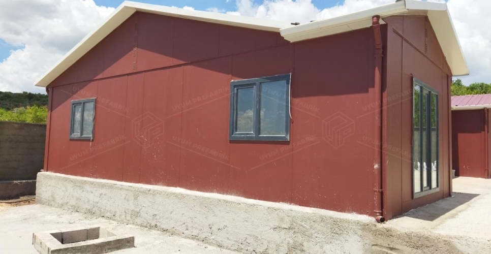 130m² Prefabrik Ev Binası 