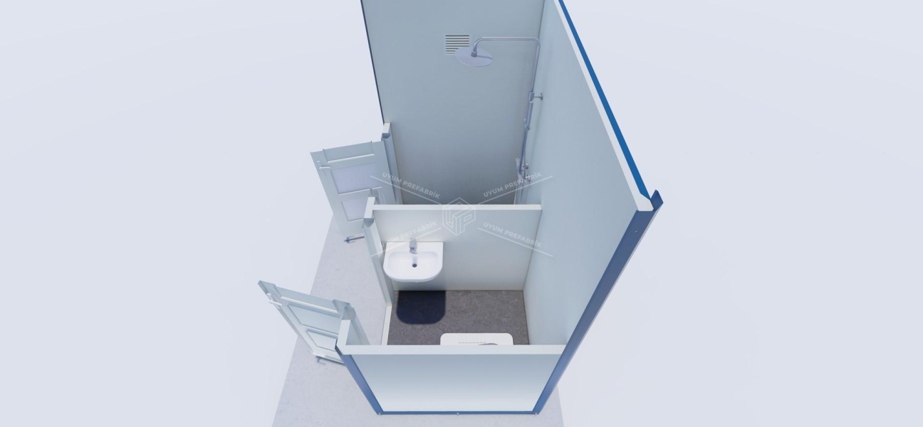 130x210 Panel Kabin WC-Duş 