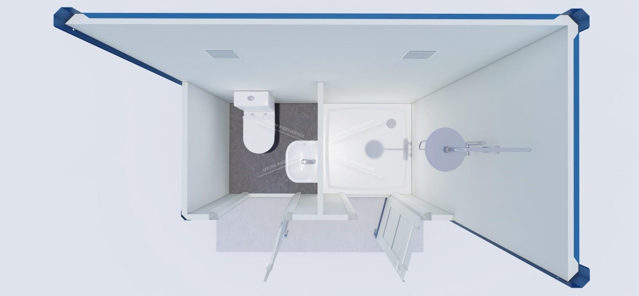 130x250 Panel Cabin WC-Shower