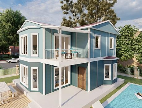 131m² Safranbolu Two-Storey Prefabricated House