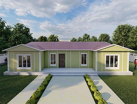 131m² Single Storey Prefabricated Houses