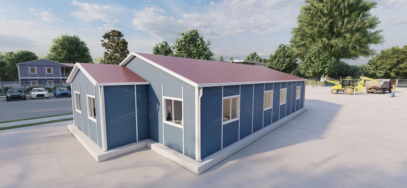 137m² Prefabrik Ofis Binası