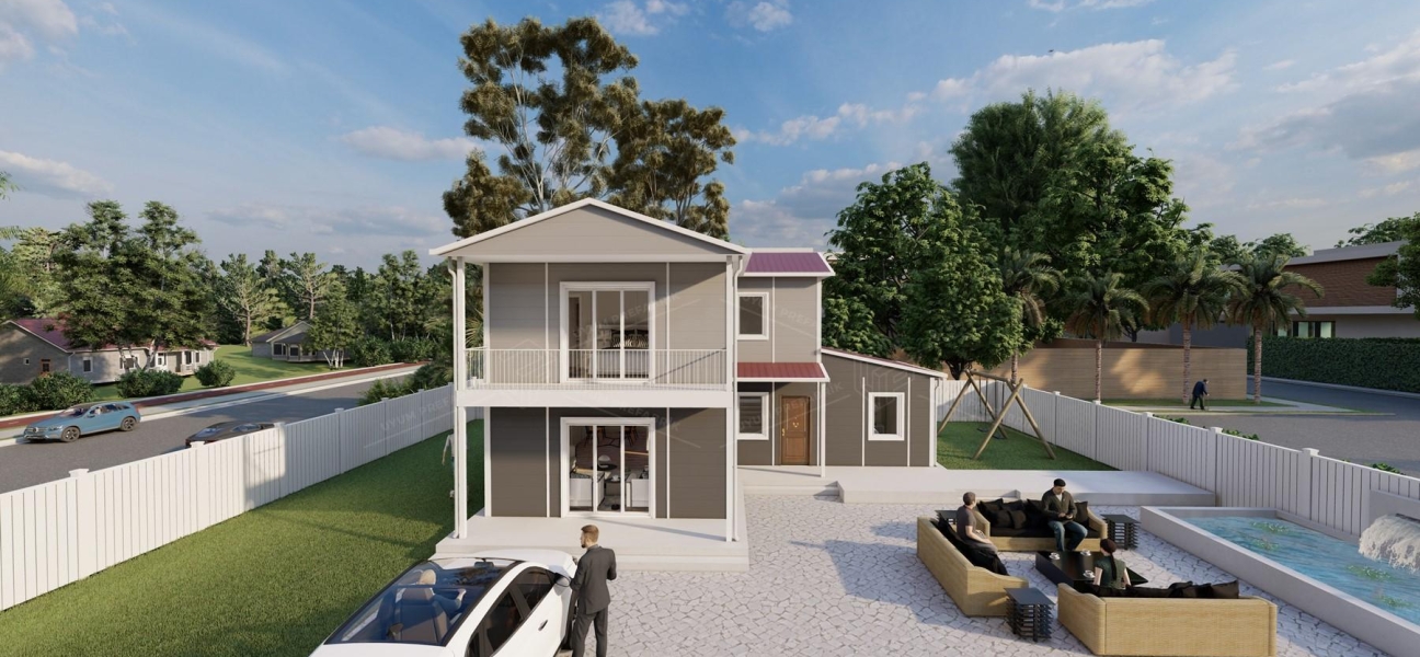 145m² Yedigöller Two-Storey Prefabricated House