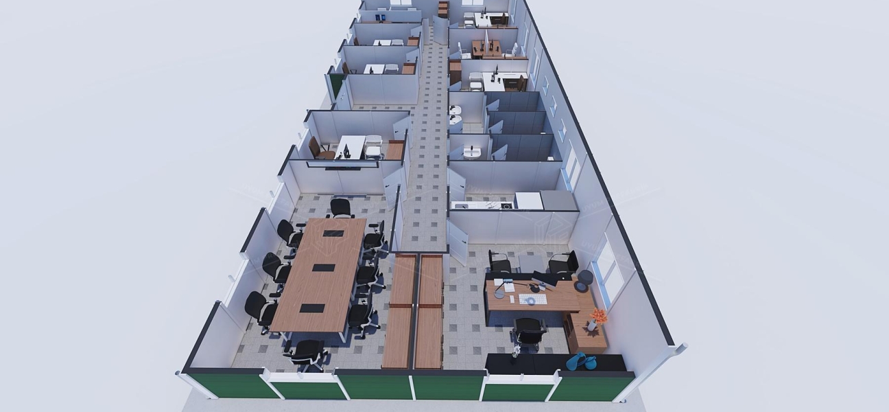 146m² Prefabricated Office Building