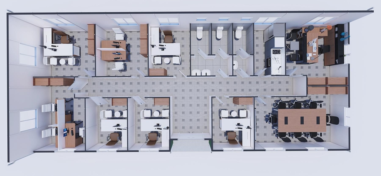 146m² Prefabrik Ofis Binası