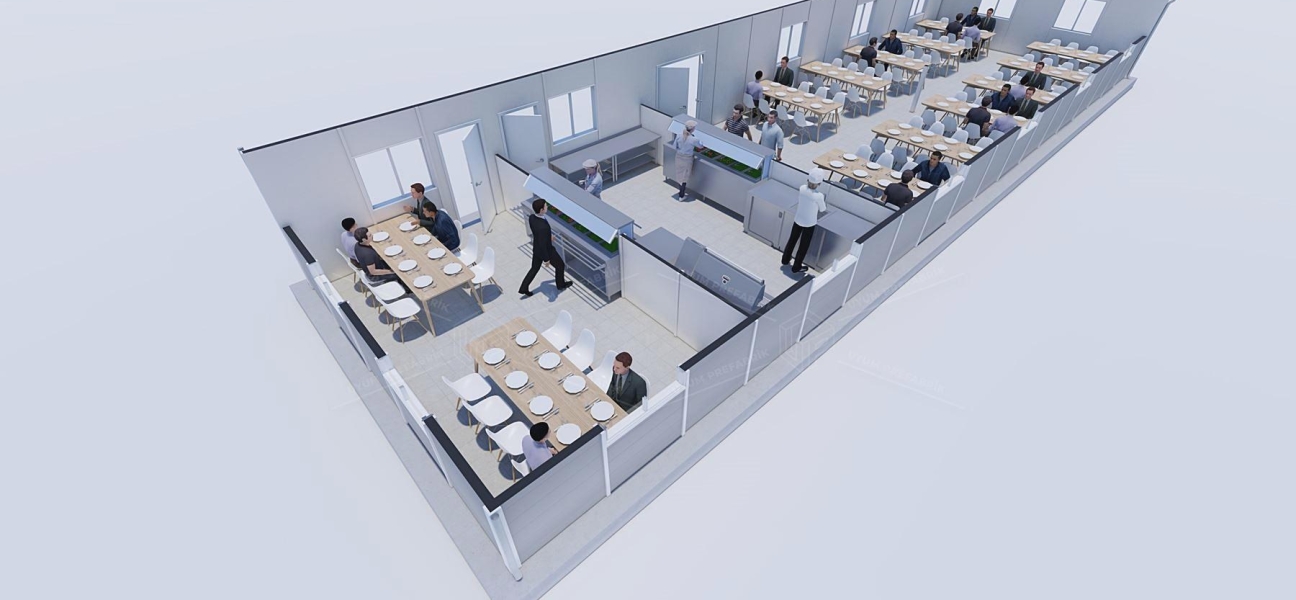 147m² Dining Hall Building