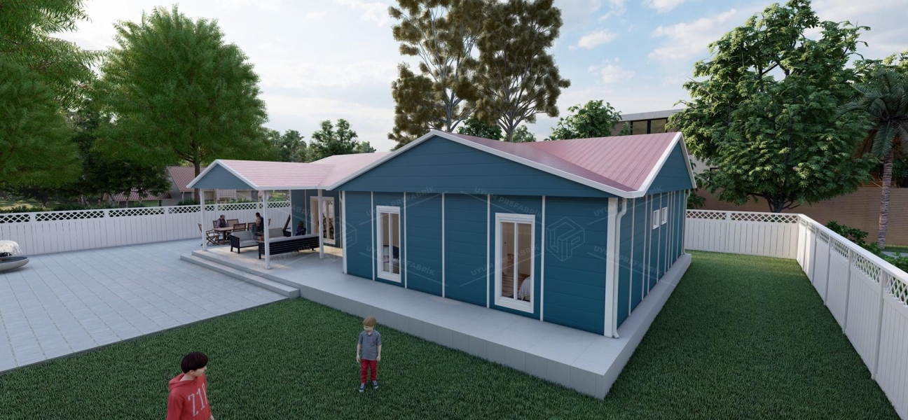 149m² Gelibolu Single-Storey Prefabricated House