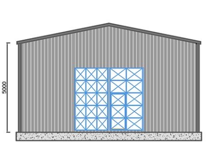 150m² Çelik Hangar Binası 